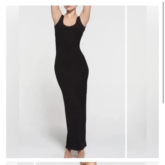 SKIMS Dresses & Skirts - New Limited Edition Sold Out SKIMS soft lounge lace scoop neck dress